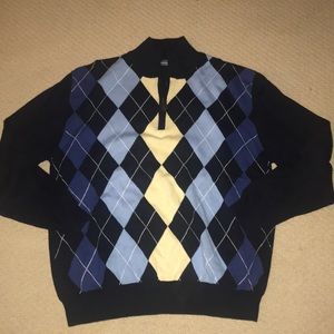 Alan Flusser Golf Argyle Sweater